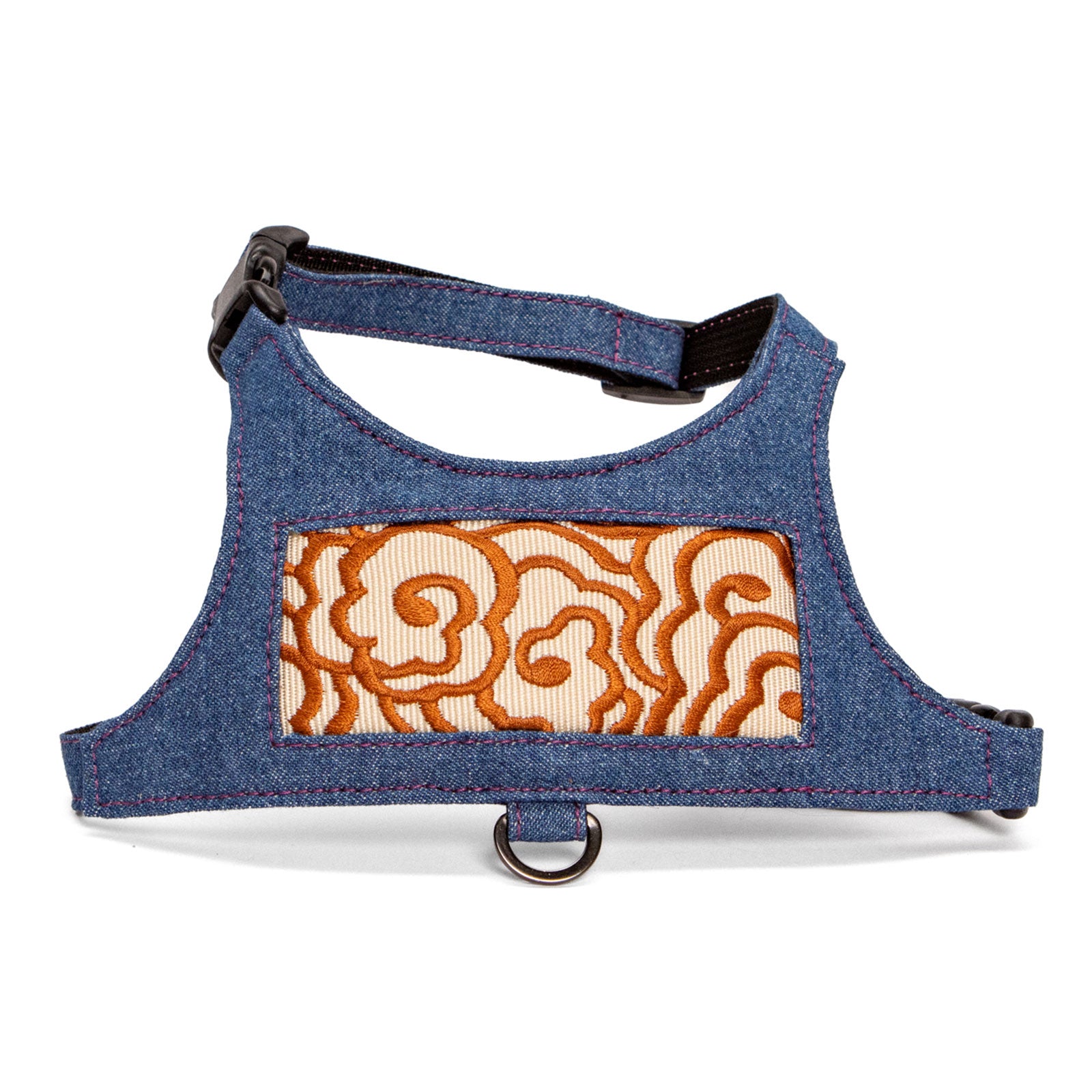 Cumulus Denim Vest Harness - Rust on Ivory