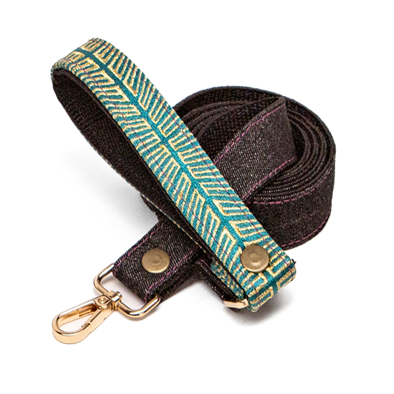Chrysler Denim Leash - Teal