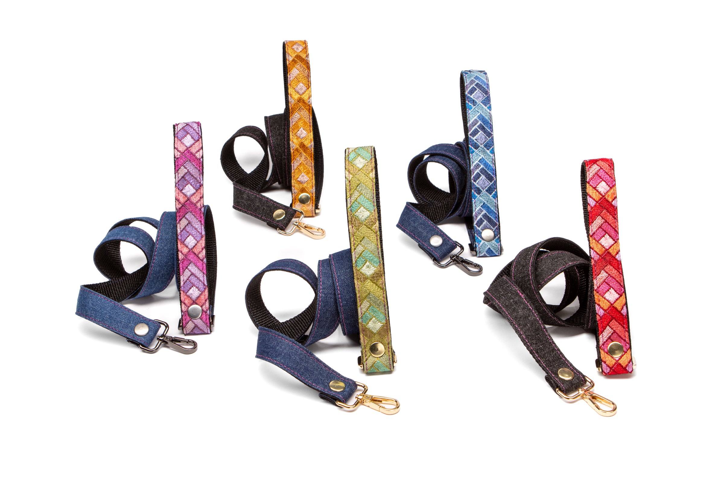 Prism Denim Leash - Olive