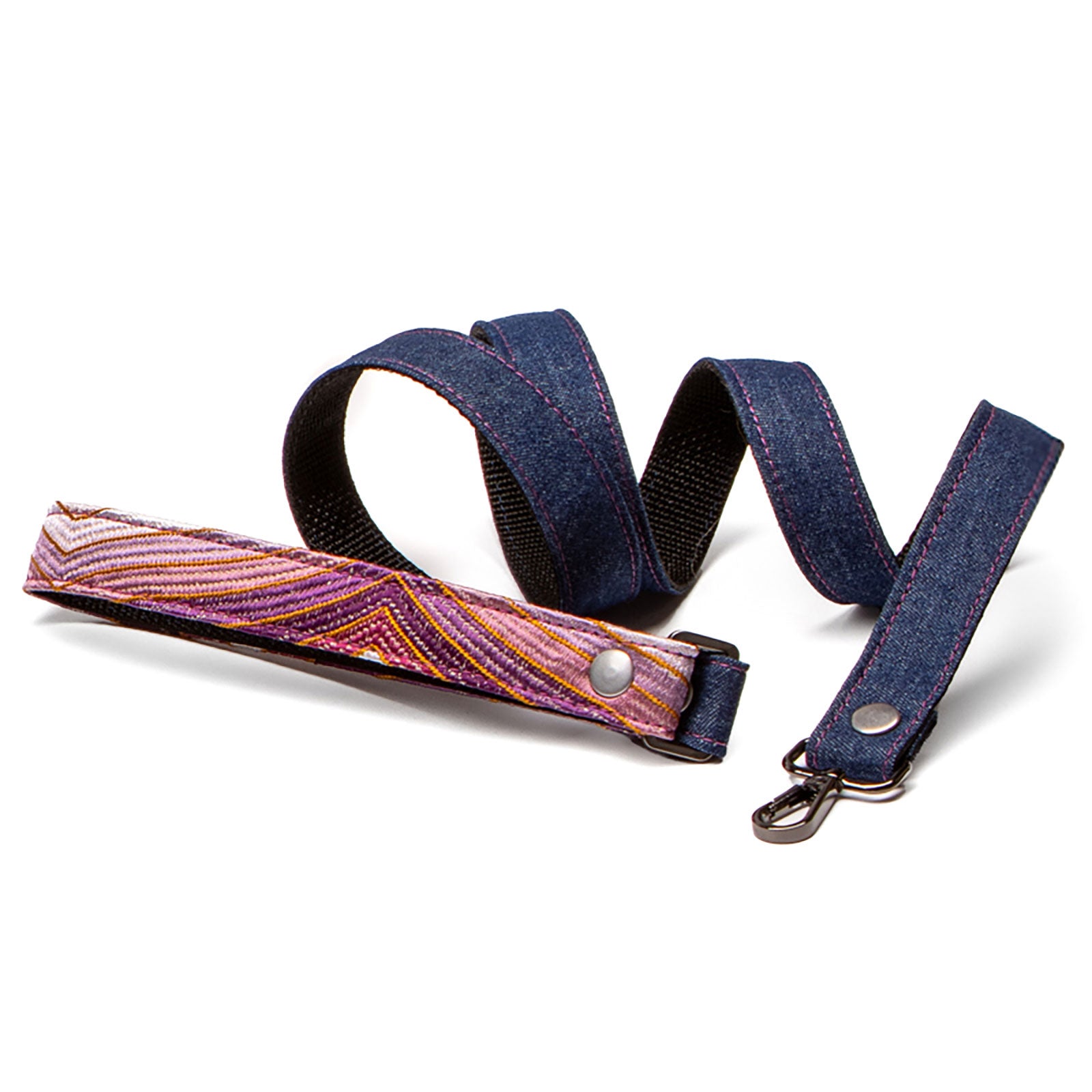 Ripple Denim Leash - Plum