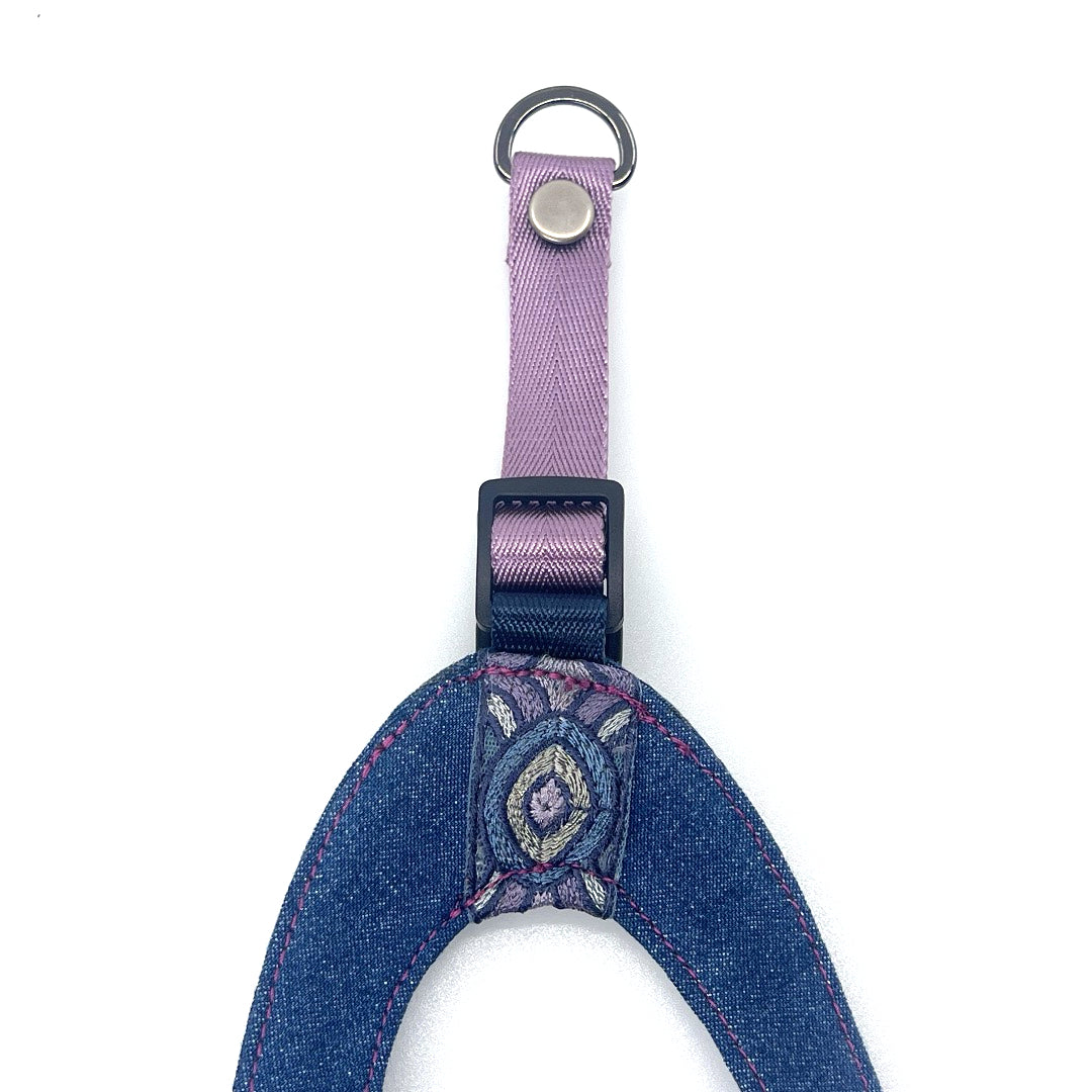Oculus Denim Step-Into my Heart Harness - Sapphire