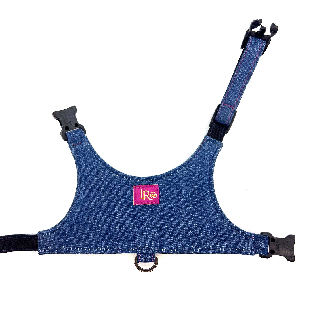 Cumulus Denim Vest Harness - Navy on Ivory