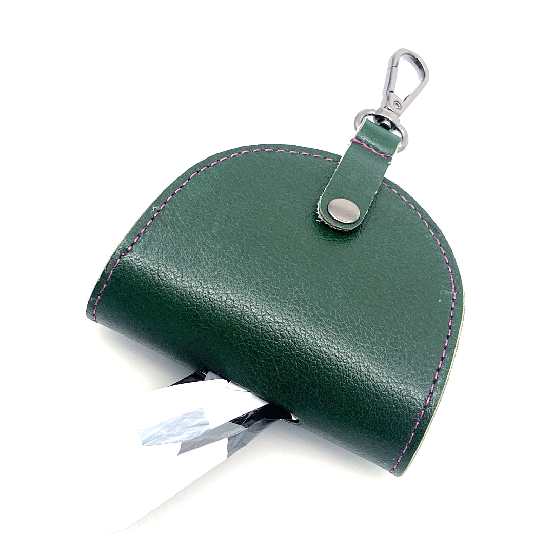 Poo Taco Leather Waste Bag Holder - Forrest