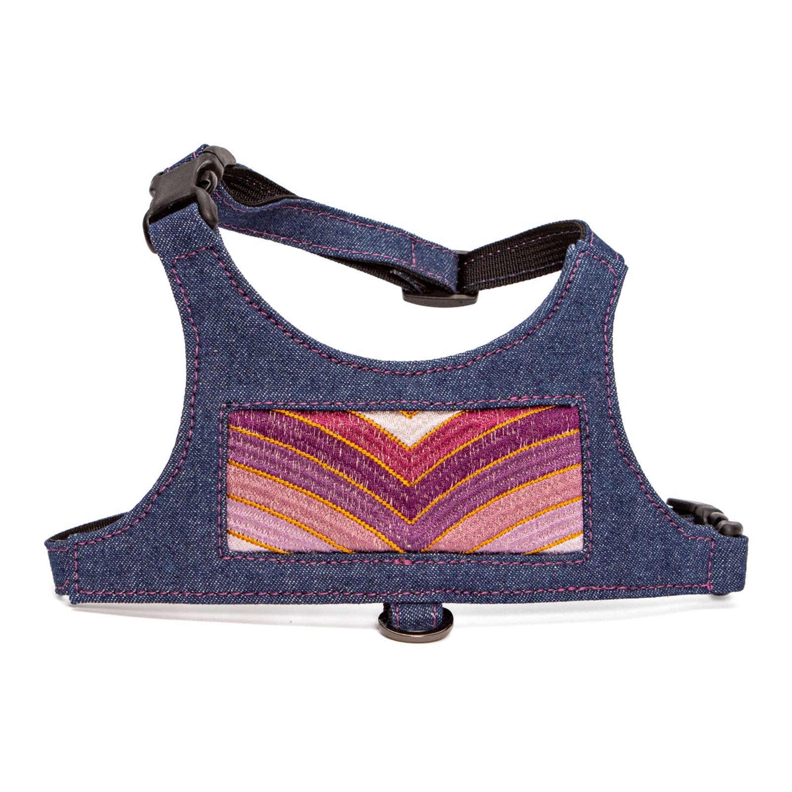 Ripple Denim Vest Harness - Plum