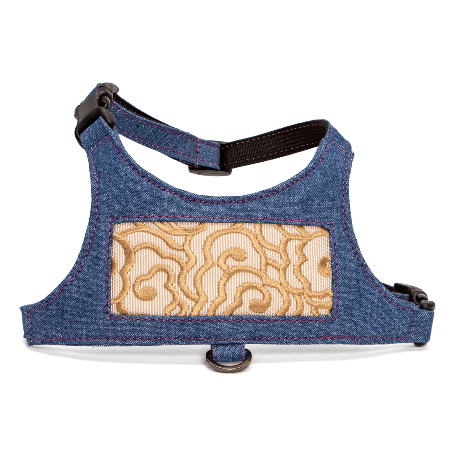 Cumulus Denim Vest Harness - Tan on Ivory