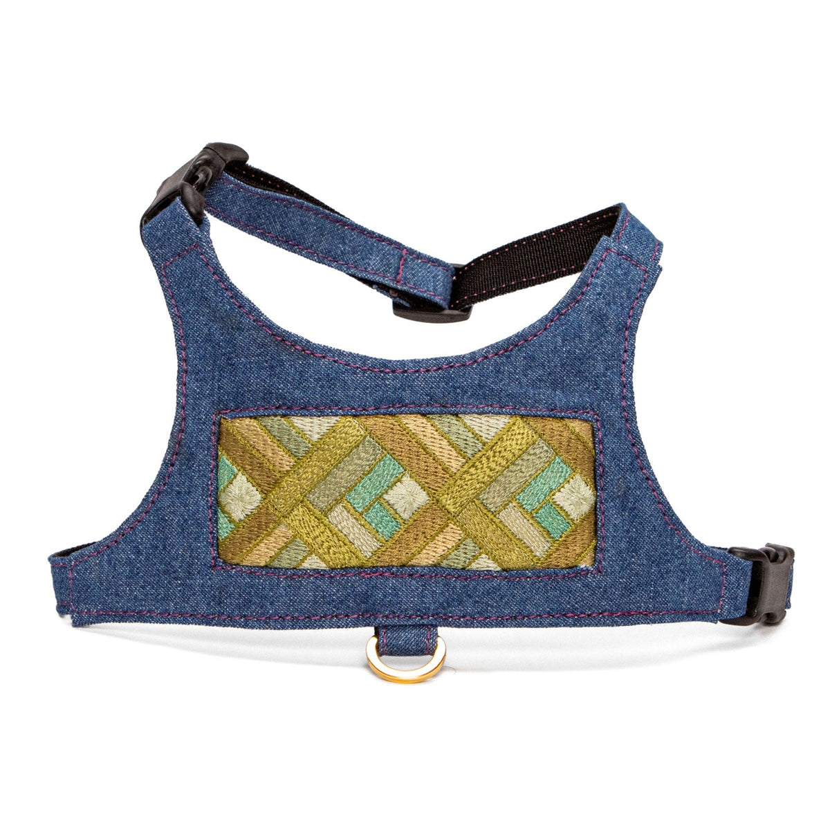 Olive Prism Denim Vest Harness by Lisa Rose by Design
