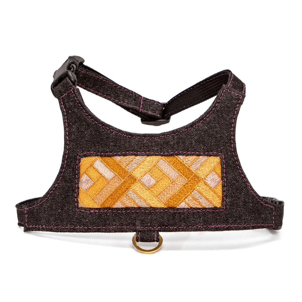 Gold Prism Denim Vest Harness by Lisa Rose by Design
