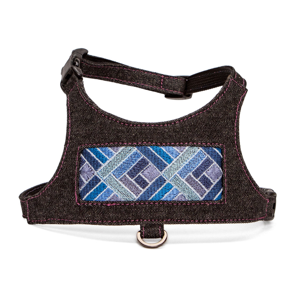 Sapphire Prism Denim Vest Harness by Lisa Rose by Design
