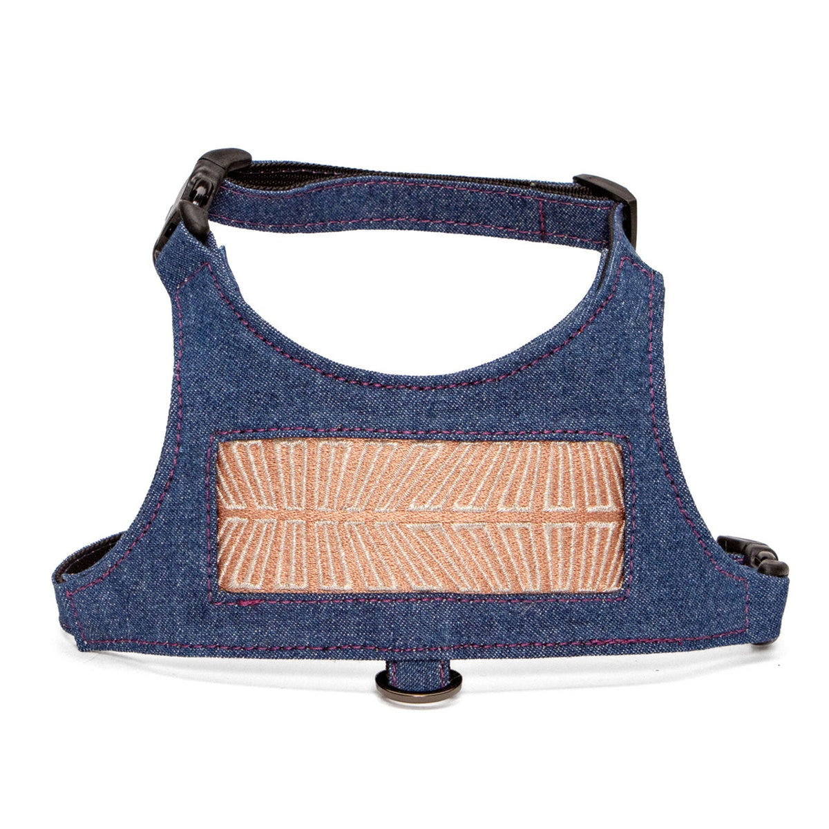 Salmon Chrysler Denim Vest Harness by Lisa Rose by Design