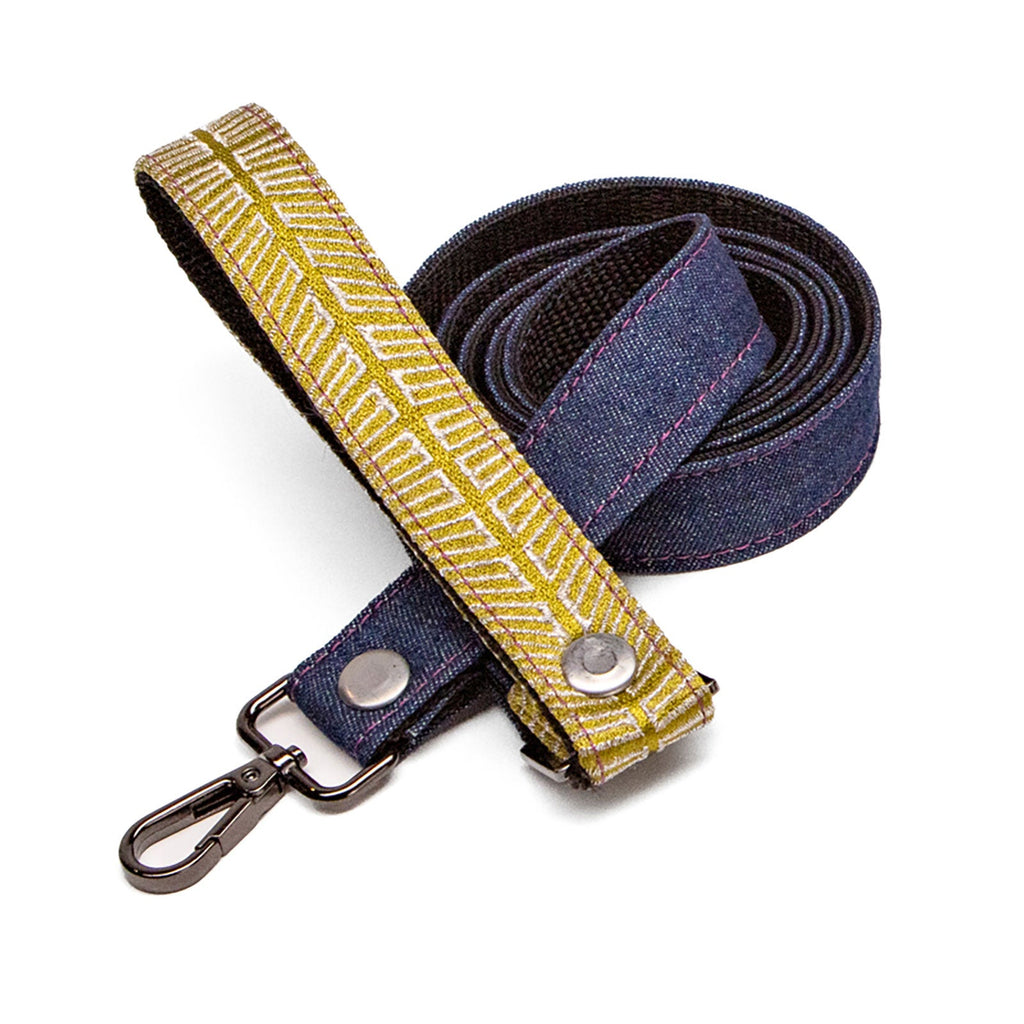 Avocado Chrysler Denim Leash by Lisa Rose by Design