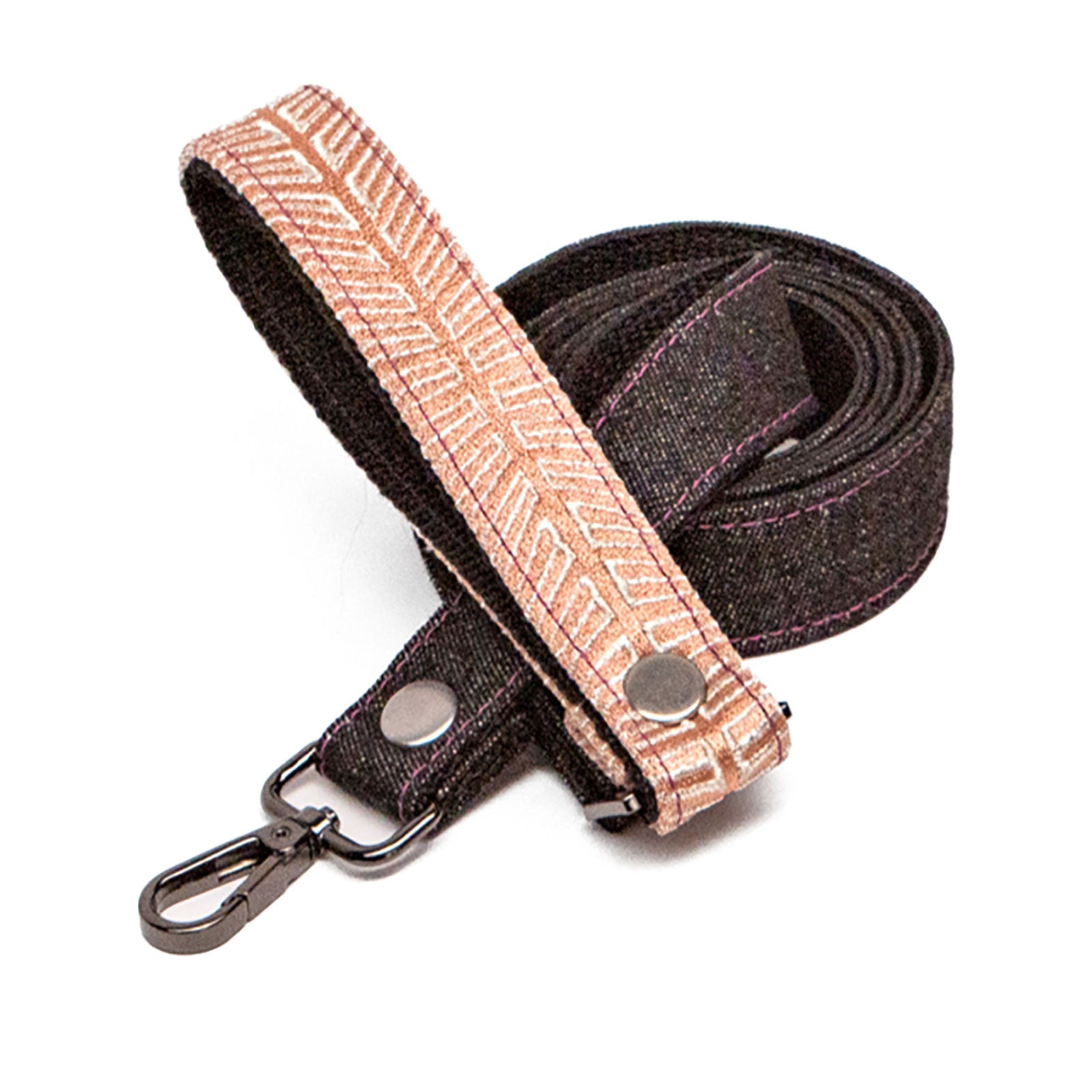 Chrysler Denim Leash - Salmon
