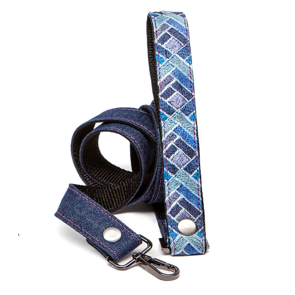 Sapphire Prism Denim Leash by Lisa Rose by Design