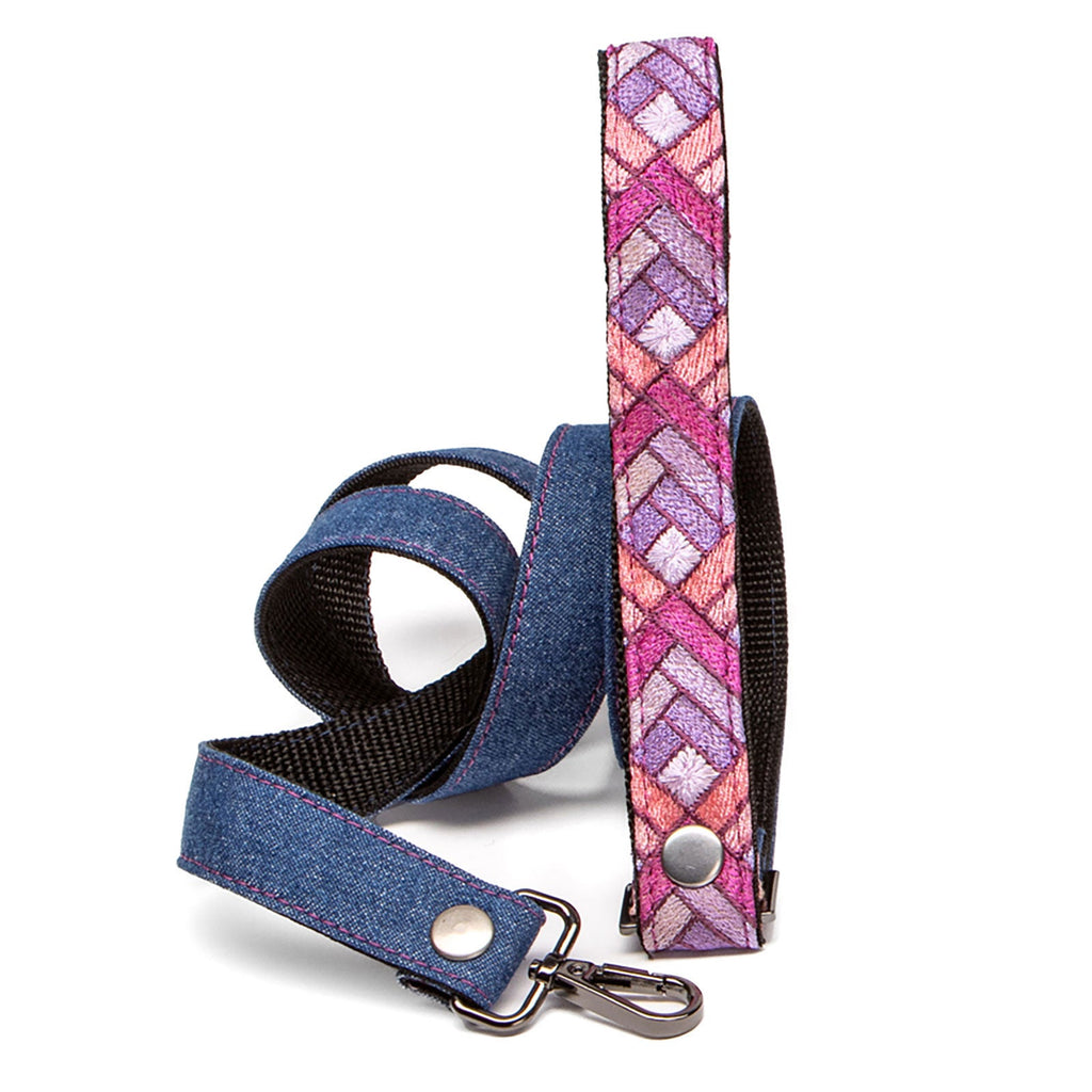 Plum Prism Denim Leash by Lisa Rose by Design