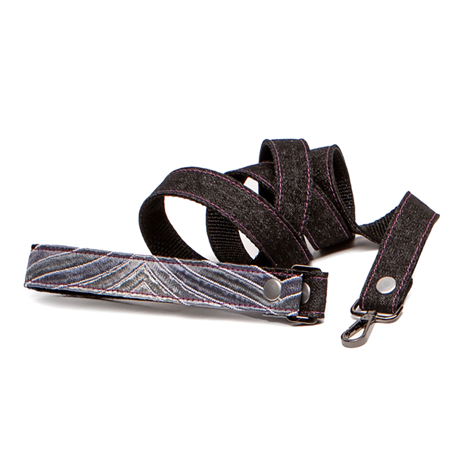 Ripple Denim Leash - Smoke