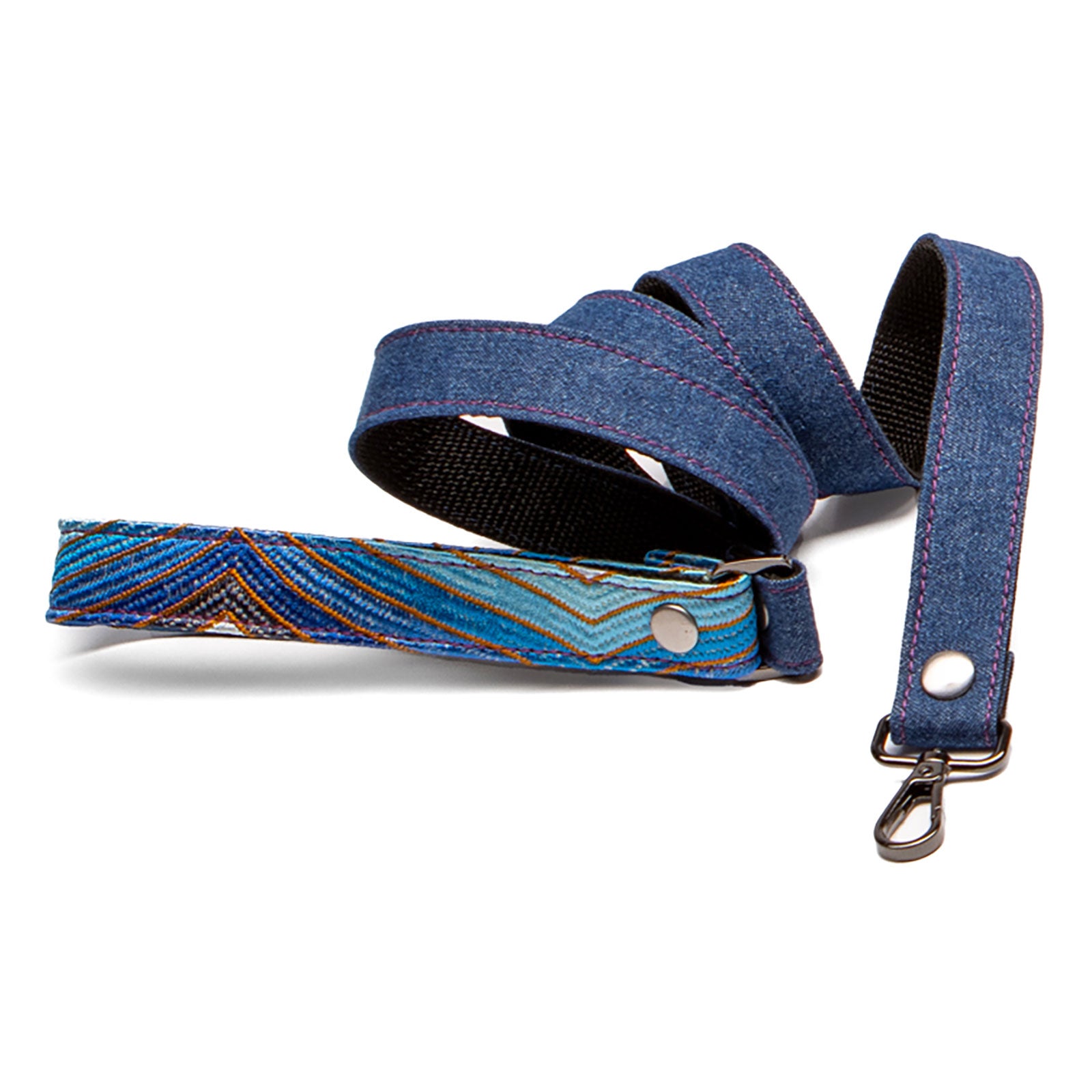 Ripple Denim Leash - Sapphire