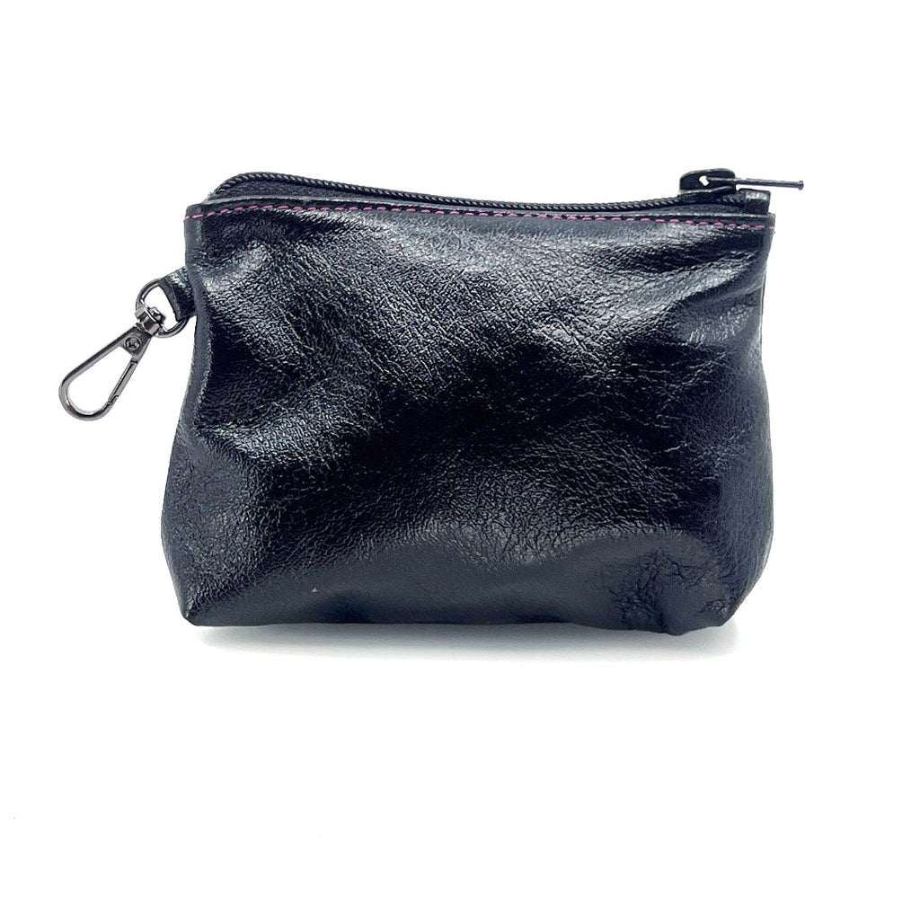 Metallic Black Zip Clip Pochette by Lisa Rose by Design