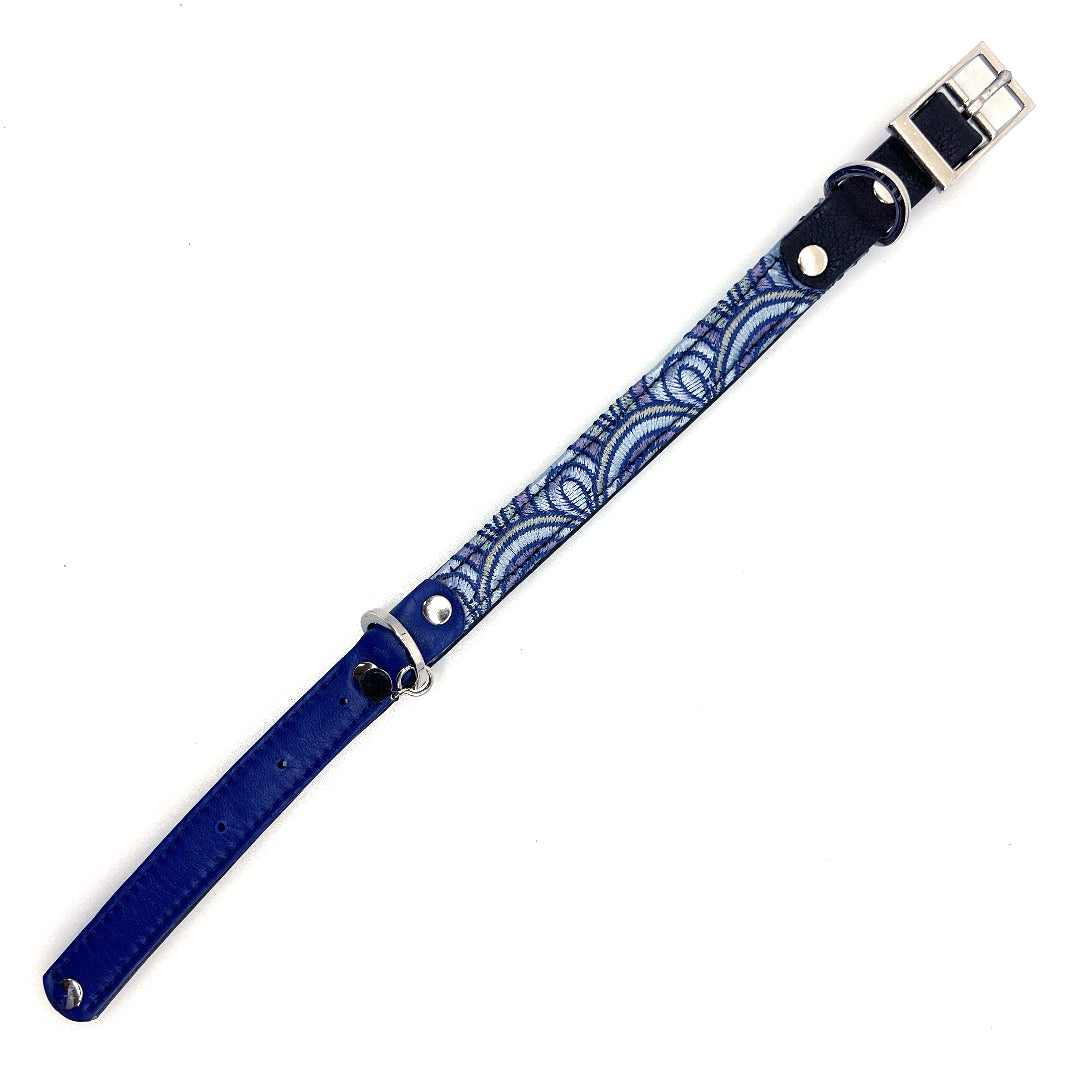 Arches Leather Collar - Saphire