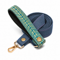 Teal Chrysler Denim Leash by Lisa Rose by Design