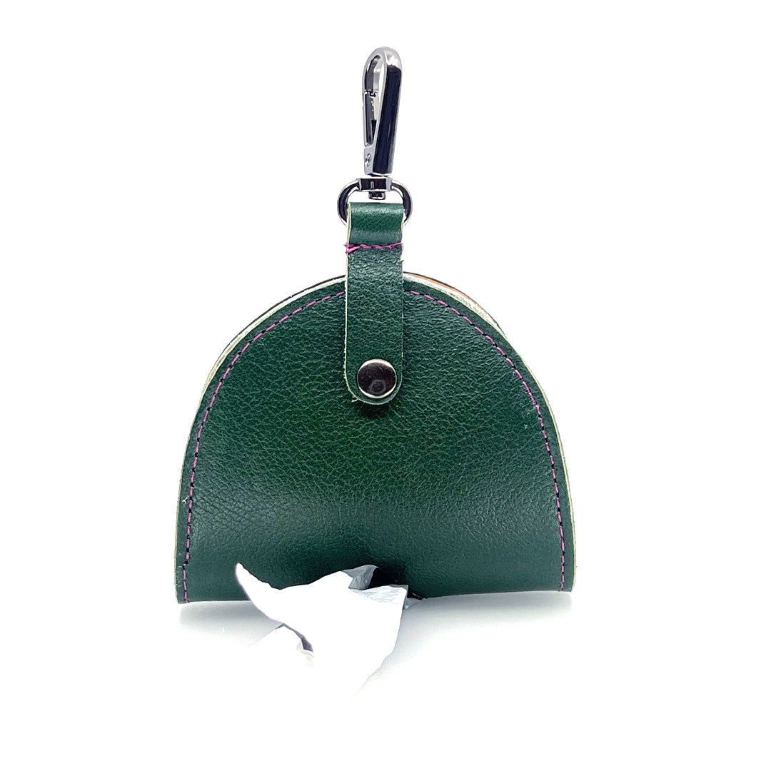 Poo Taco Leather Waste Bag Holder - Forrest