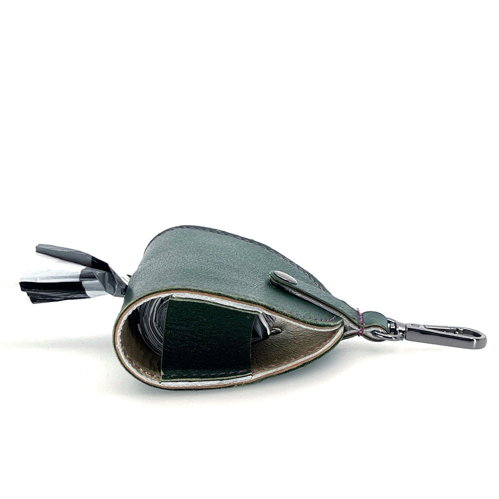 Forrest Poo Taco Leather Waste Bag Holder by Lisa Rose by Design