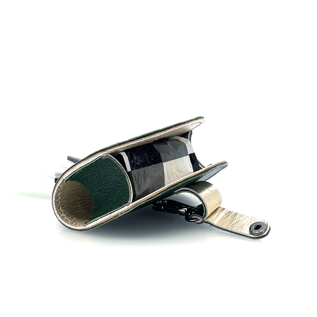 Forrest Poo Taco Leather Waste Bag Holder by Lisa Rose by Design