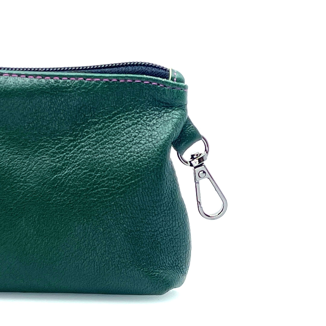 Emerald Zip Clip Pochette by Lisa Rose by Design