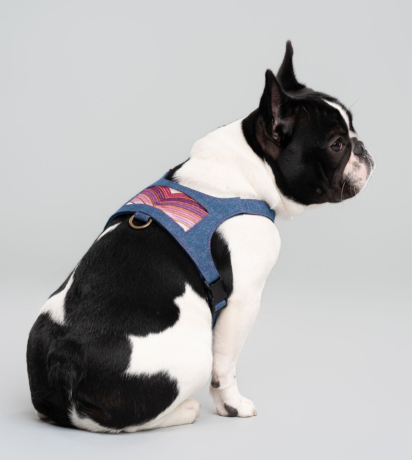 Ripple Denim Vest Harness - Plum
