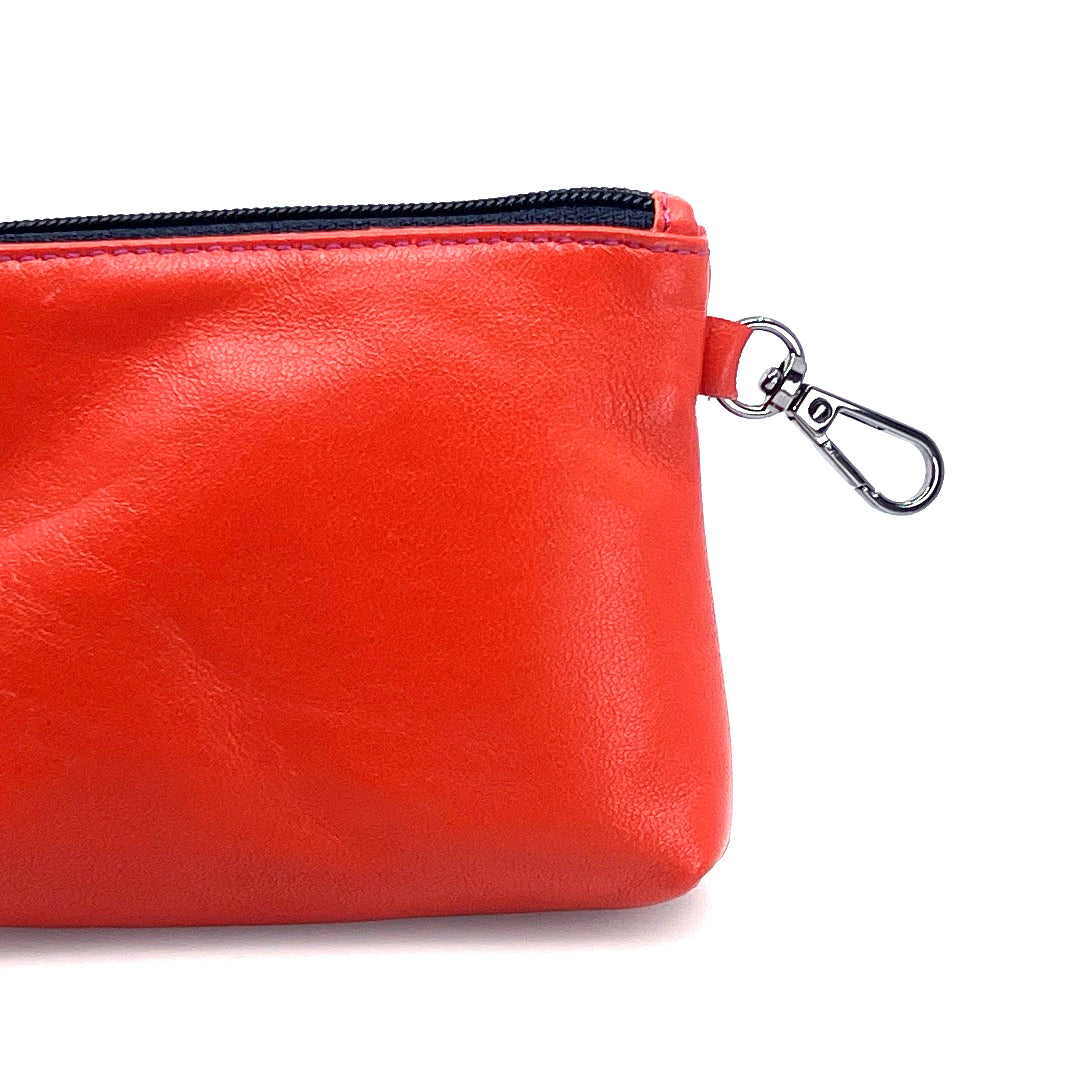 Tangerine Zip Clip Pochette by Lisa Rose by Design
