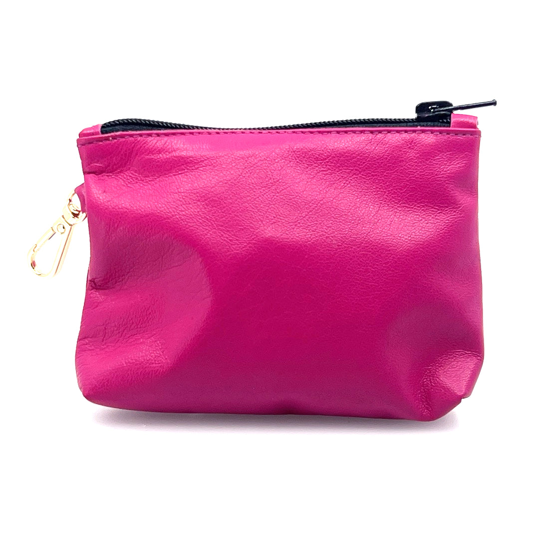 Fushia Zip Clip Pochette by Lisa Rose by Design