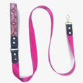 Fushia Arches Leather & Nylon Leash by Lisa Rose by Design
