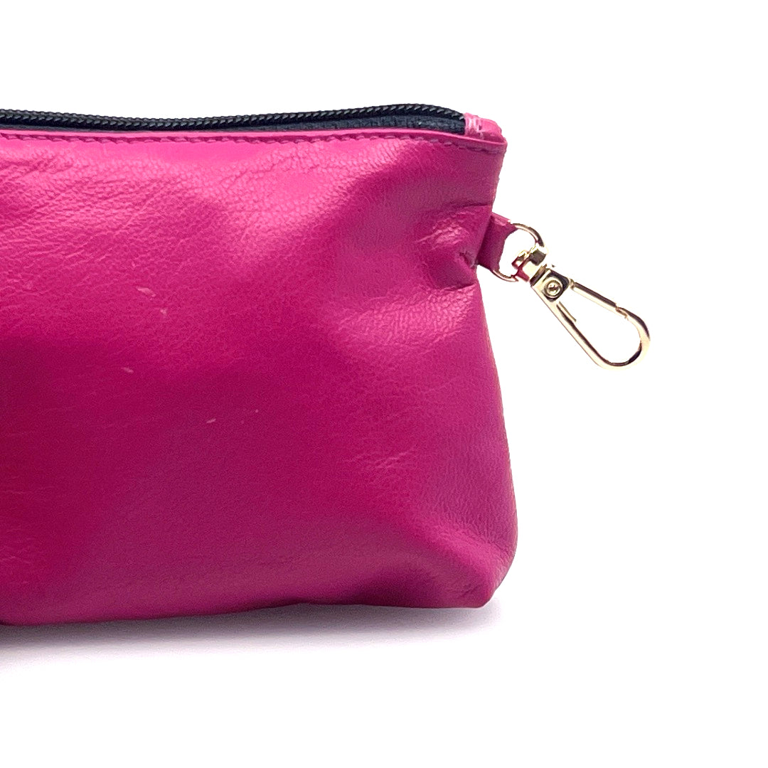 Fushia Zip Clip Pochette by Lisa Rose by Design