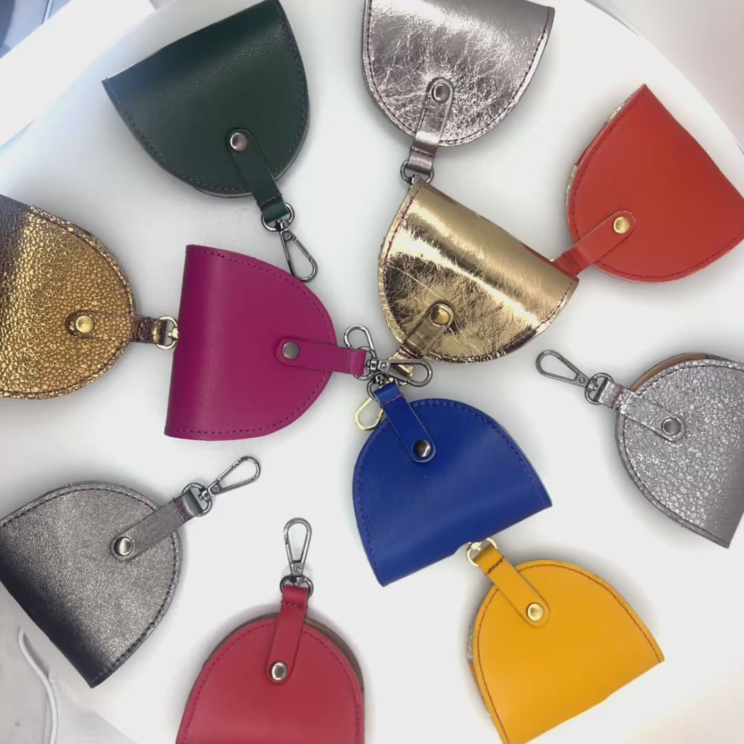 Sapphire Poo Taco Leather Waste Bag Holder | Small Batch Luxe