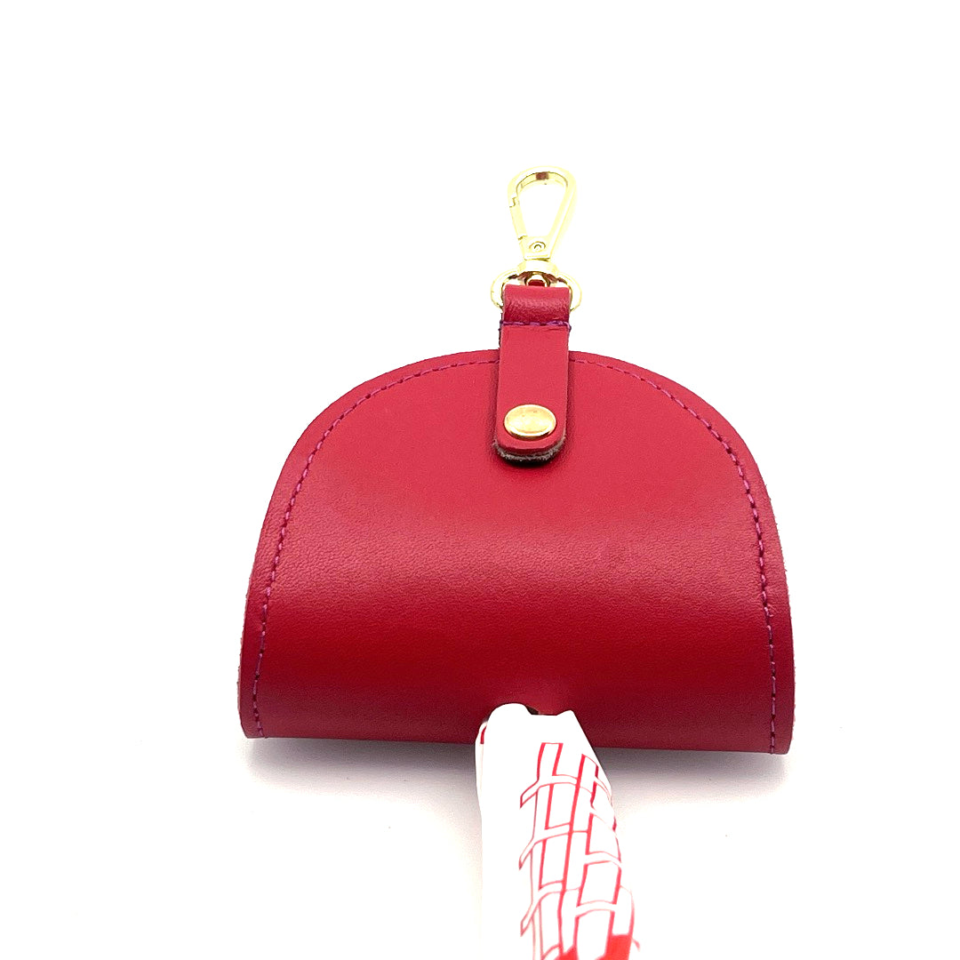 Ruby Poo Taco Leather Waste Bag Holder by Lisa Rose by Design