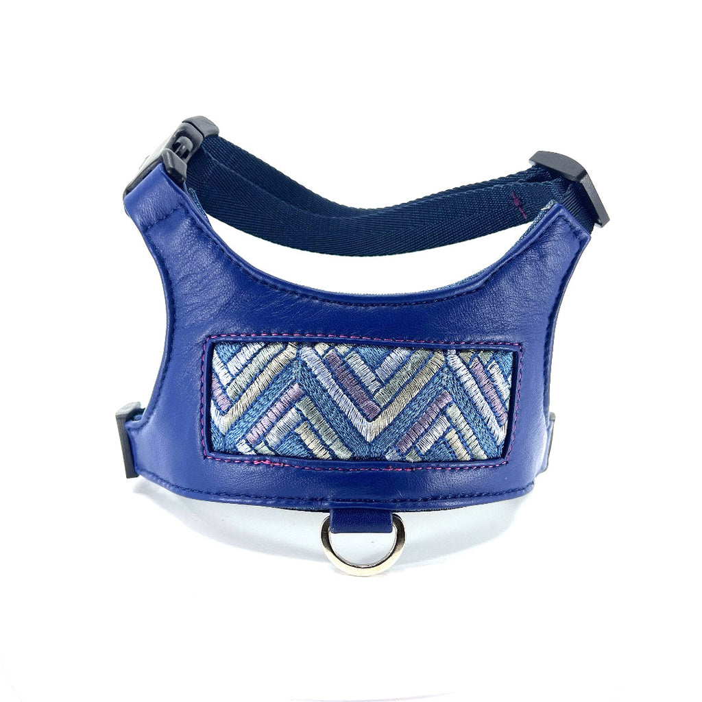Sapphire Cubic Leather Vest Harness by Lisa Rose by Design