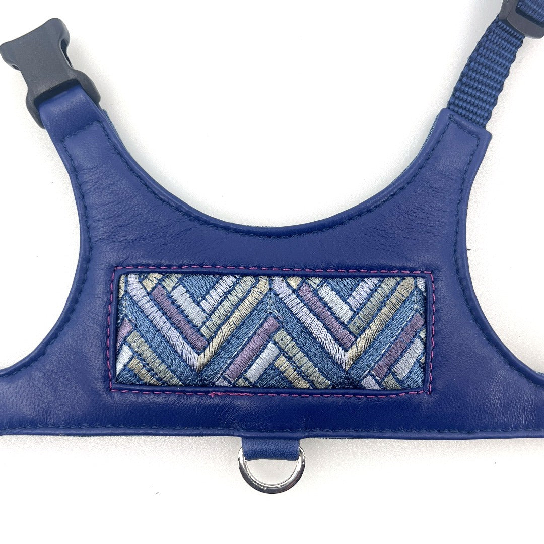 Sapphire Cubic Leather Vest Harness by Lisa Rose by Design