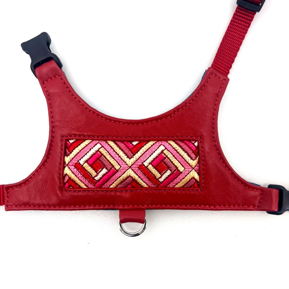 Ruby Cubic Leather Vest Harness by Lisa Rose by Design