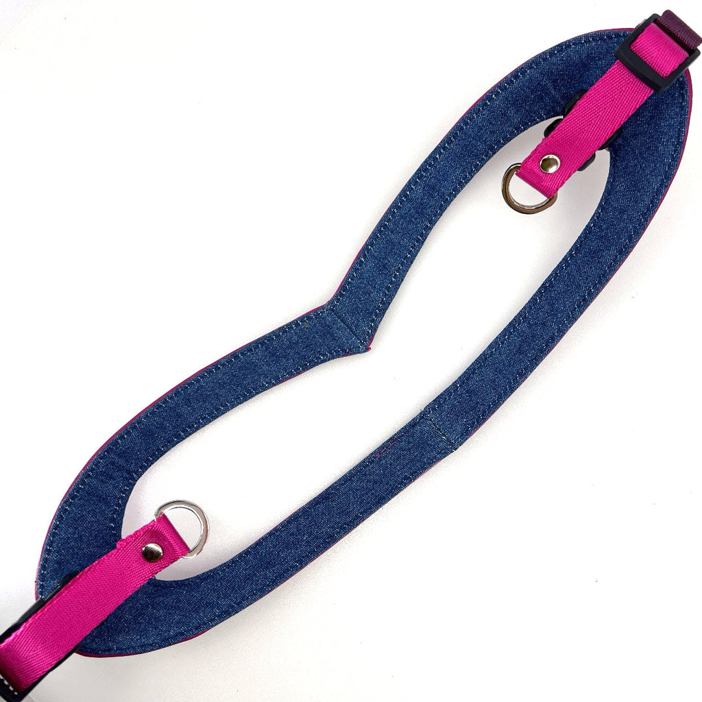Fushia Arches Leather Step-Into my Heart Harness by Lisa Rose by Design