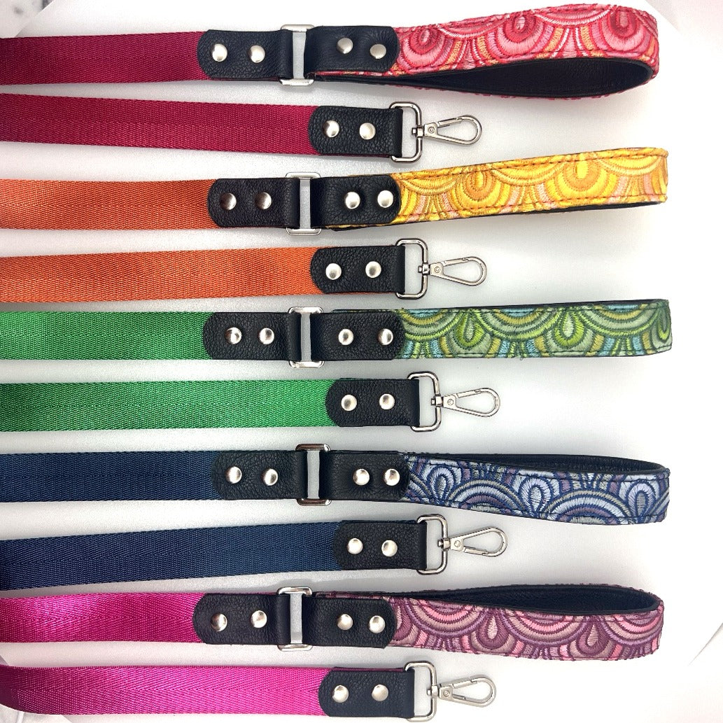 Arches Leather & Nylon Leash - Fushia