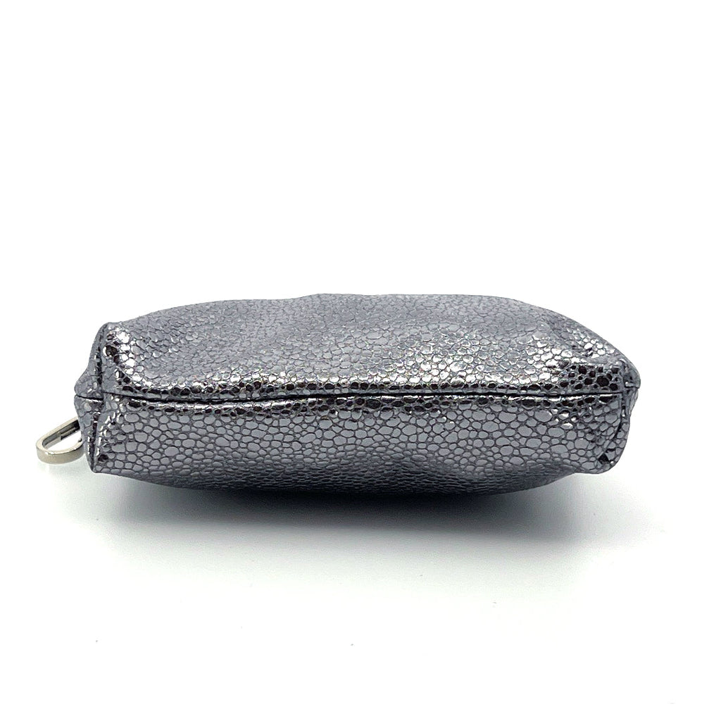 Silver Pebble Zip Clip Pochette by Lisa Rose by Design