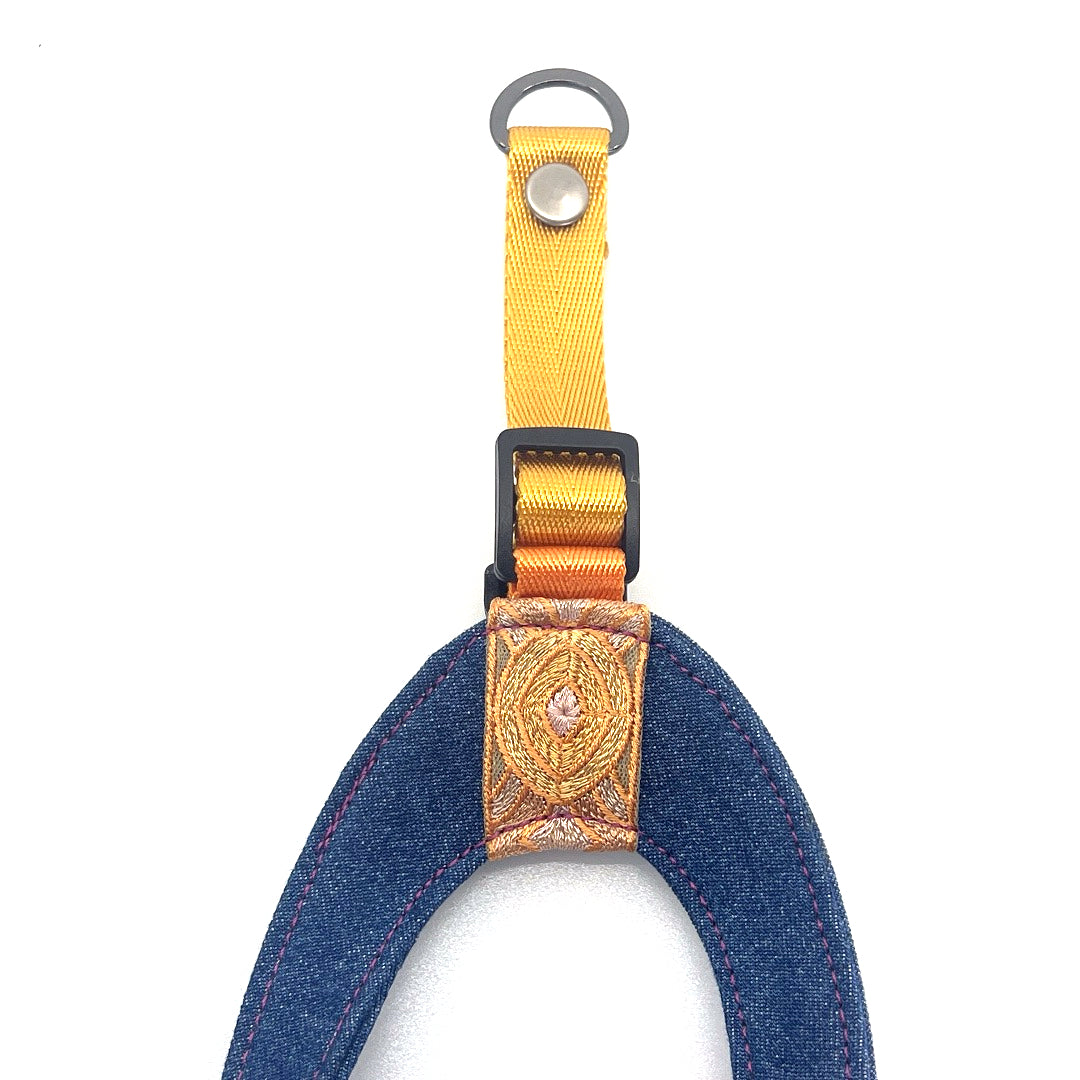 Oculus Denim Step-Into my Heart Harness - Sunshine