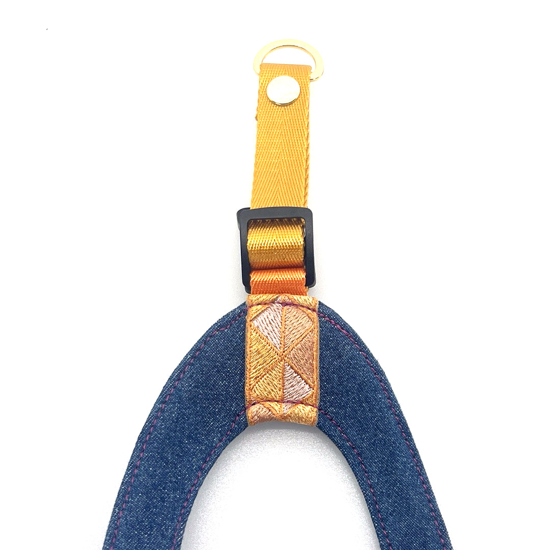 Triangle Denim Step-Into my Heart Harness - Sunshine